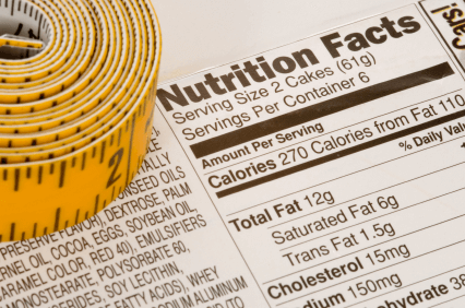 Calorie nutrition label Calorie nutrition label