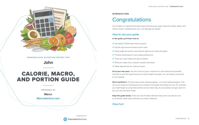 Nutrition plan 1 Nutrition plan 1