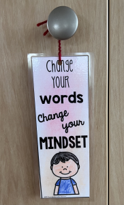 Change your words, change your mindset. Change your words, change your mindset.